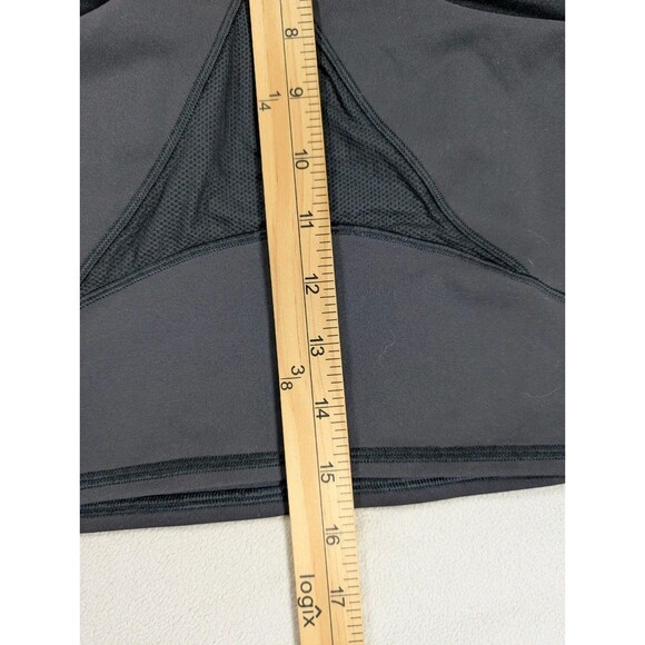 Lululemon Womens Everlux and Mesh Black Tank Top Size 8 Racerback Cropped Yoga - Picture 7 of 8